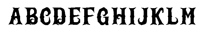 Zombie Terror Font 4 Font UPPERCASE
