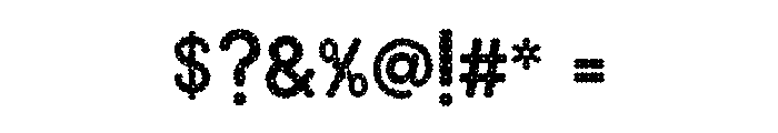 Zombie Toons Font OTHER CHARS