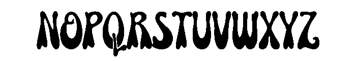 Zombora Font UPPERCASE
