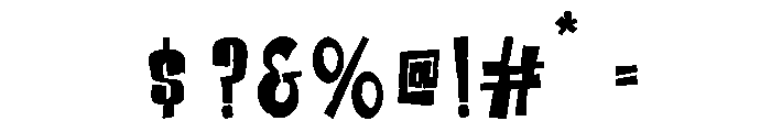 ZombreakRegular Font OTHER CHARS