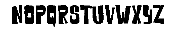 ZombreakRegular Font LOWERCASE