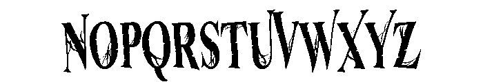 Zomelya Cobweb Font UPPERCASE