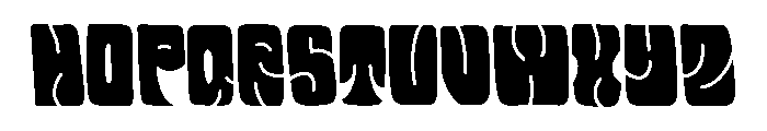 Zomte Groovy Font UPPERCASE