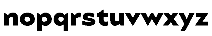 Zonda ExtraBold Font LOWERCASE