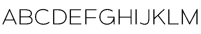 Zonda ExtraLight Font UPPERCASE