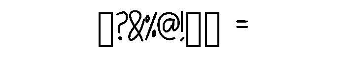 Zoppie Regular Font OTHER CHARS