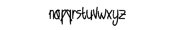 Zoppie Regular Font LOWERCASE