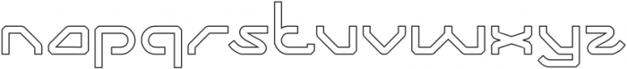 ZOOMING Track-Hollow otf (400) Font LOWERCASE