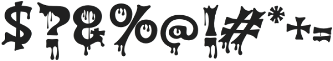 Zombie Feast Regular otf (400) Font OTHER CHARS