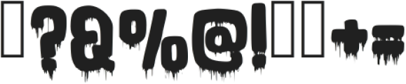 Zombies Gothic Regular otf (400) Font OTHER CHARS