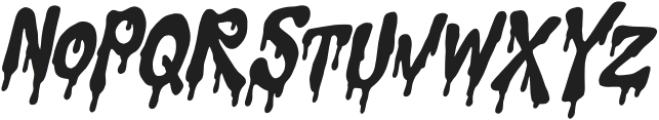 Zomblo Italic otf (400) Font UPPERCASE