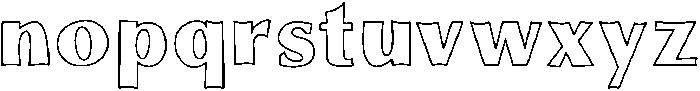 Zoodle Zing Medium otf (500) Font LOWERCASE
