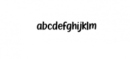 Zoocute-Regular.ttf Font LOWERCASE