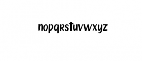 Zoocute-Regular.ttf Font LOWERCASE