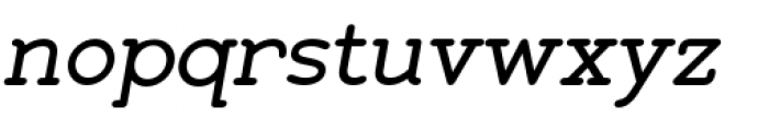 Zolano Serif BTN Bold Oblique Font LOWERCASE