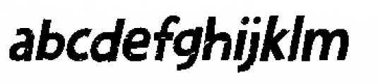 Zombie Starfish Eroded Italic Font LOWERCASE