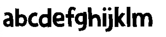 Zombie Starfish Regular Font LOWERCASE
