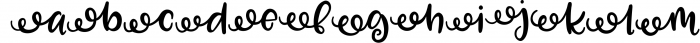 Zooky Squash - a hand-lettering font 3 Font LOWERCASE