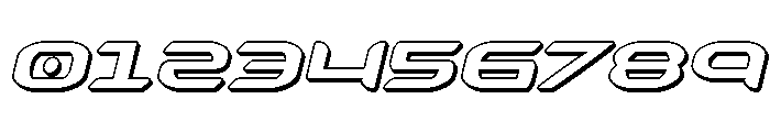Zodiac Key 3D Italic Font OTHER CHARS