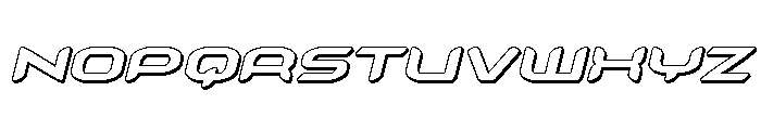 Zodiac Key 3D Italic Font UPPERCASE