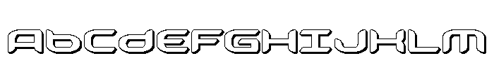 Zodiac Key 3D Font UPPERCASE