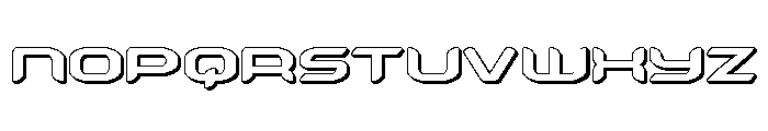 Zodiac Key 3D Font LOWERCASE
