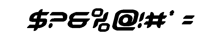 Zodiac Key Condensed Italic Font OTHER CHARS