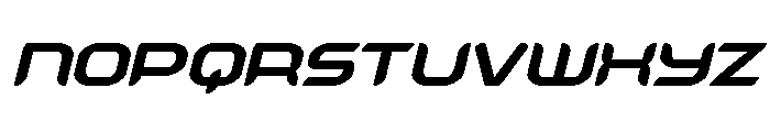Zodiac Key Condensed Italic Font LOWERCASE