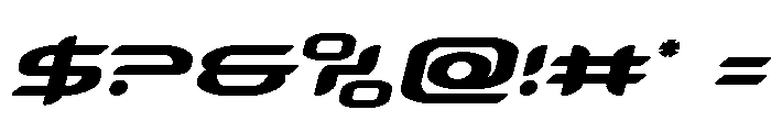 Zodiac Key Expanded Italic Font OTHER CHARS