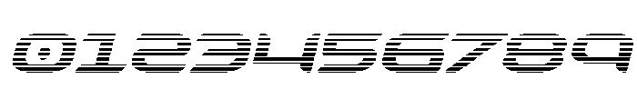 Zodiac Key Gradient Italic Font OTHER CHARS
