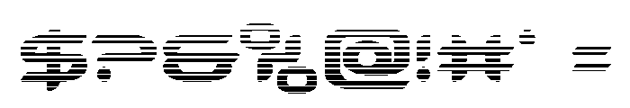 Zodiac Key Gradient Font OTHER CHARS