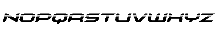 Zodiac Key Halftone Italic Font UPPERCASE