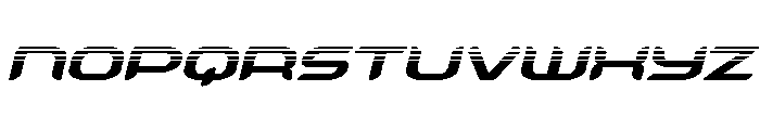 Zodiac Key Halftone Italic Font LOWERCASE