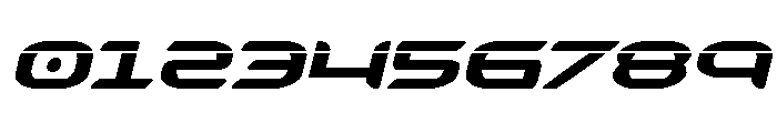 Zodiac Key Laser Italic Font OTHER CHARS