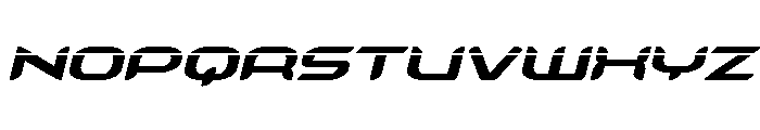 Zodiac Key Laser Italic Font UPPERCASE