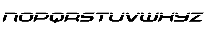 Zodiac Key Laser Italic Font LOWERCASE