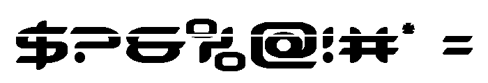 Zodiac Key Laser Font OTHER CHARS