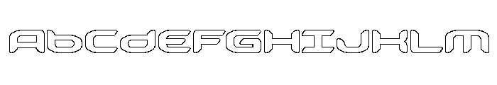 Zodiac Key Outline Font UPPERCASE