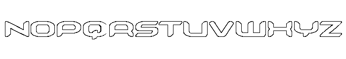 Zodiac Key Outline Font UPPERCASE