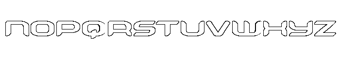 Zodiac Key Outline Font LOWERCASE