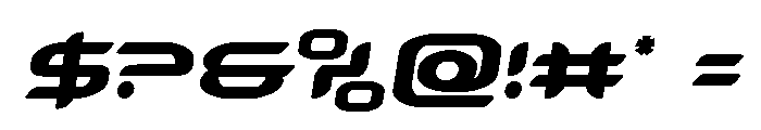 Zodiac Key Semi-Italic Font OTHER CHARS