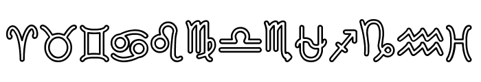 Zodiac St Font LOWERCASE