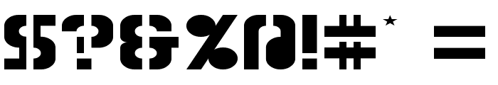 Zoia Stencil Regular Font OTHER CHARS