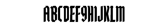 Zollern Condensed Font LOWERCASE