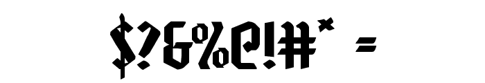 Zollern Expanded Font OTHER CHARS