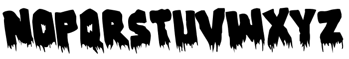 Zombie Control Rotated Font LOWERCASE