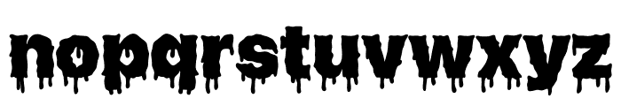 Zombie Hunger DEMO Font LOWERCASE