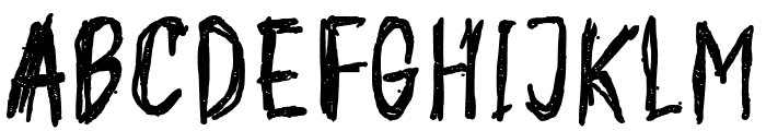 Zombie Message Font UPPERCASE