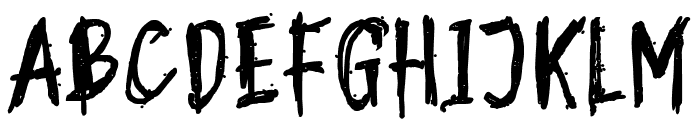 Zombie Message Font LOWERCASE