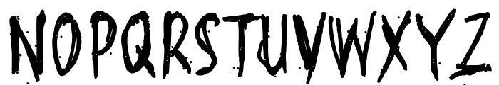Zombie Message Font LOWERCASE